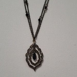 Pendant Bronze and Black Necklace
